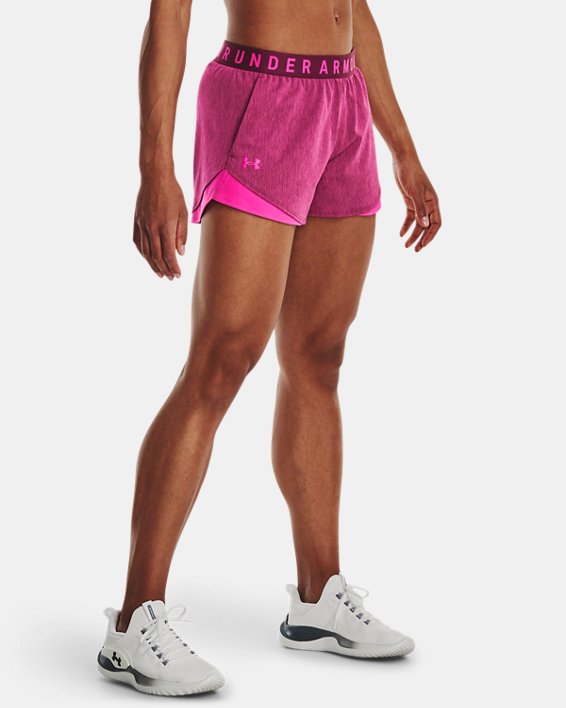 Women's UA Play Up 3.0 Twist Shorts, Purple, pdpMainDesktop image number 0